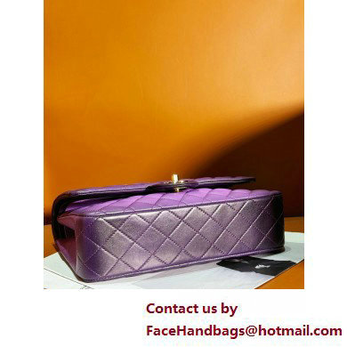 Chanel Gradient Lambskin  &  Gold-Tone Metal Classic Flap 11.12 Handbag A01112 Light Purple 2025